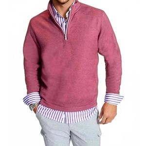 NEW BUKI voey quarter zip sweatshirt in wine
